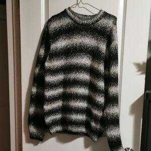Dockers Monochrome Striped Crewneck Sweater